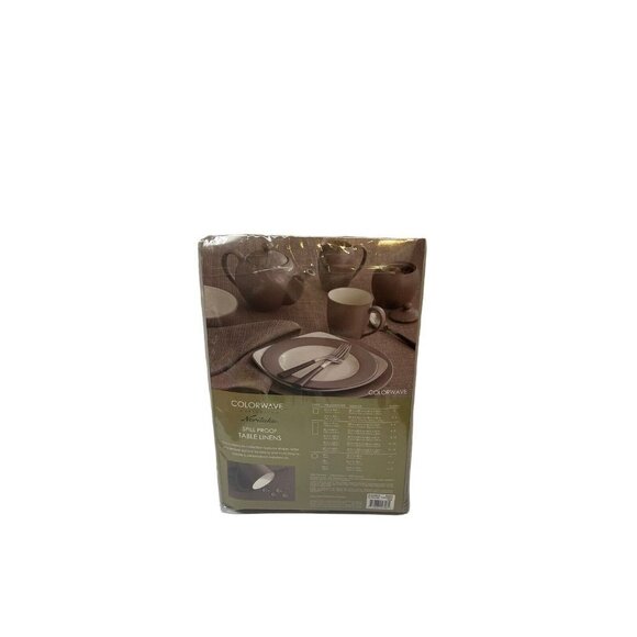 Noritake Colorwave Spill Proof Table Linens 70” Round Clay Color NEW - Picture 2 of 2